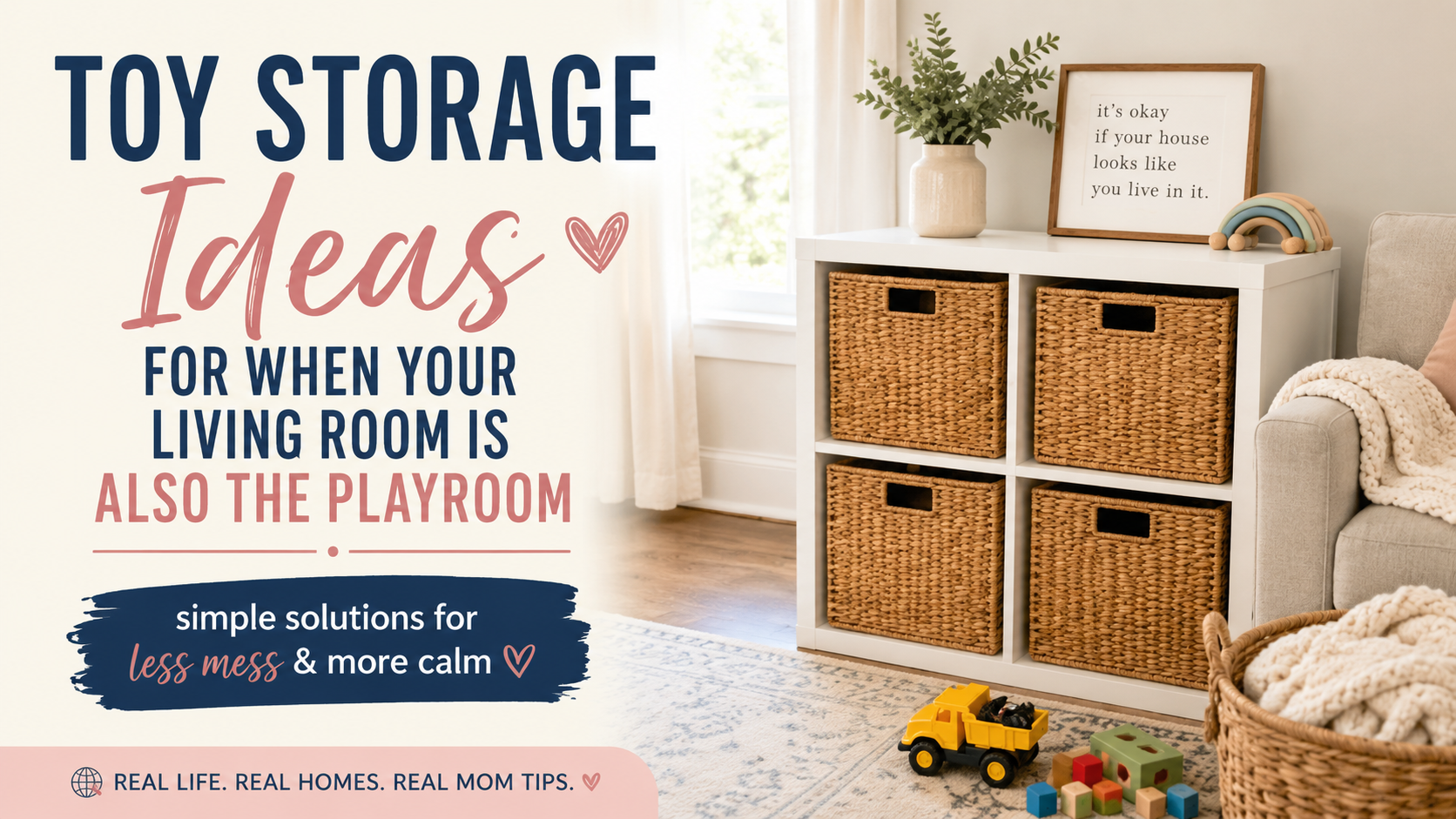 Toy Storage Ideas for When Your Living Room Is Also the Playroom